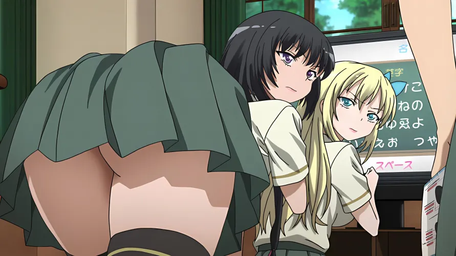 Yozora's going commando under there, it seems [Haganai] by [deleted]