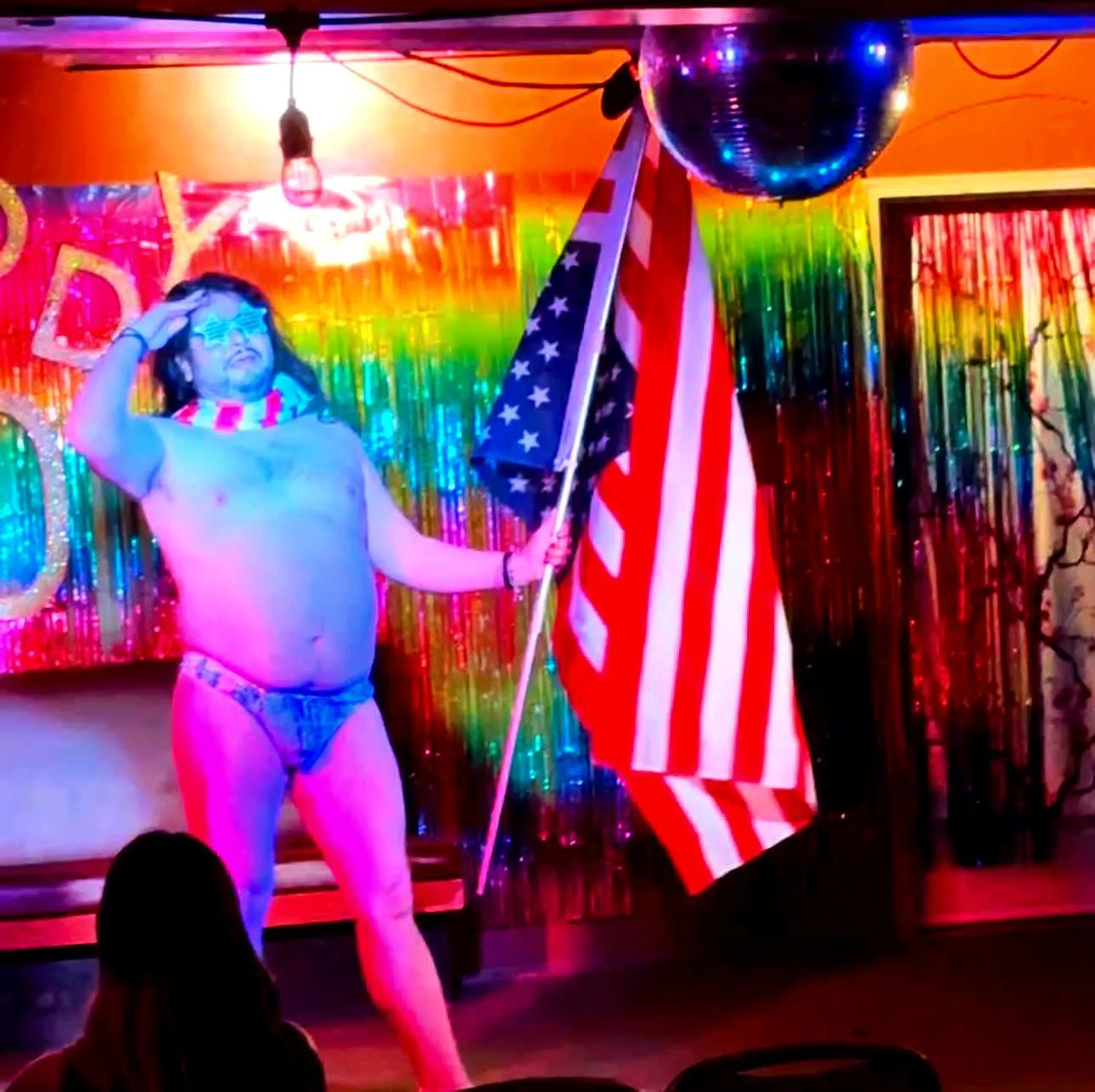 I'm Daddy D in Fairbanks, Alaska. Here's a photo from my routine to War Isn't Murder by Jesse Wells. posted by dbleslie