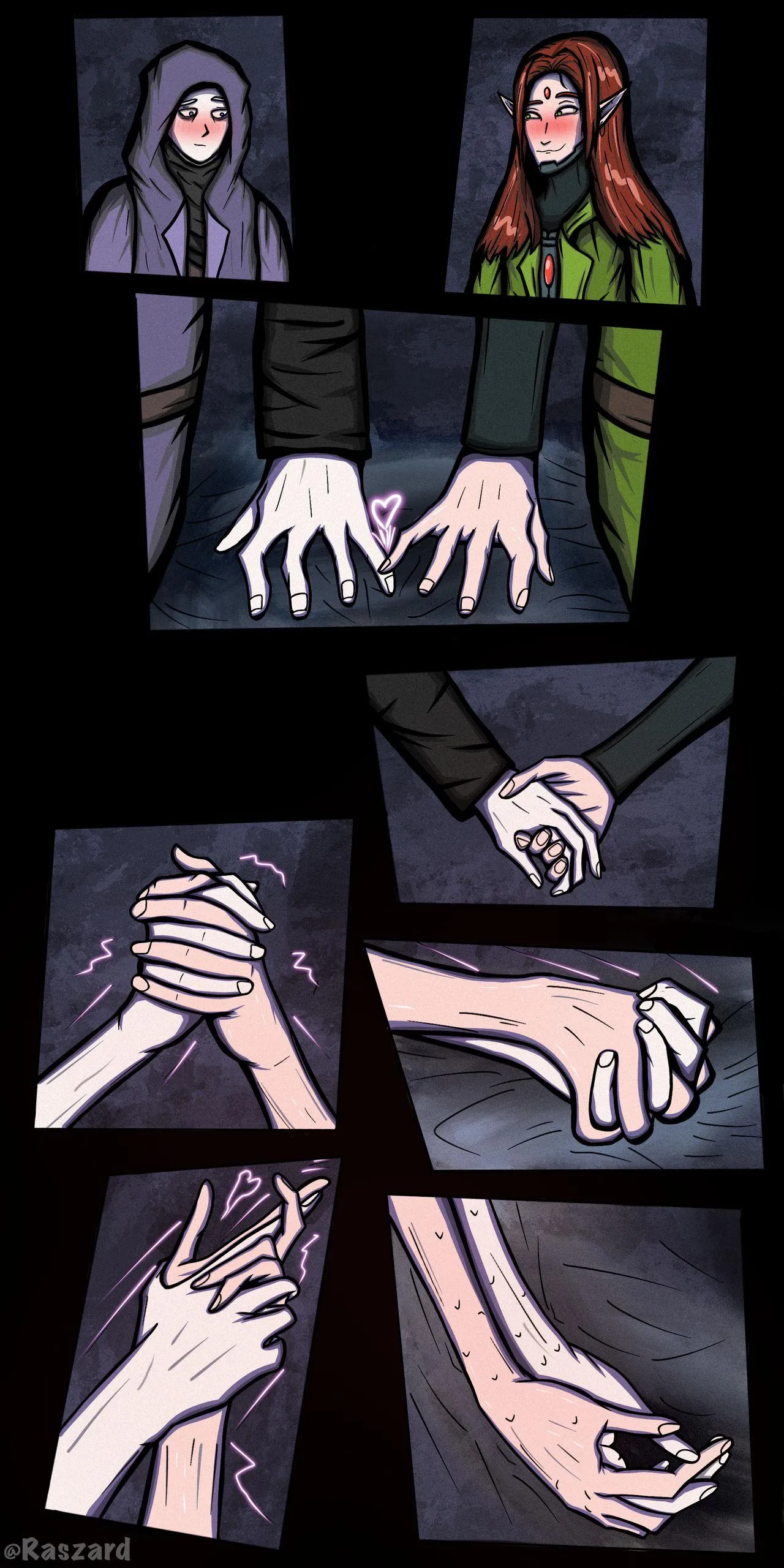 Something truly deranged and unthinkable between eldar ranger Yrliet Lanaevyss and Rogue Trader Garvet von Valancius posted by Raszard