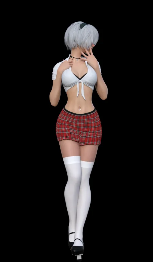 2B School Girl (just-nsfw1x) by just-nsfw1x
