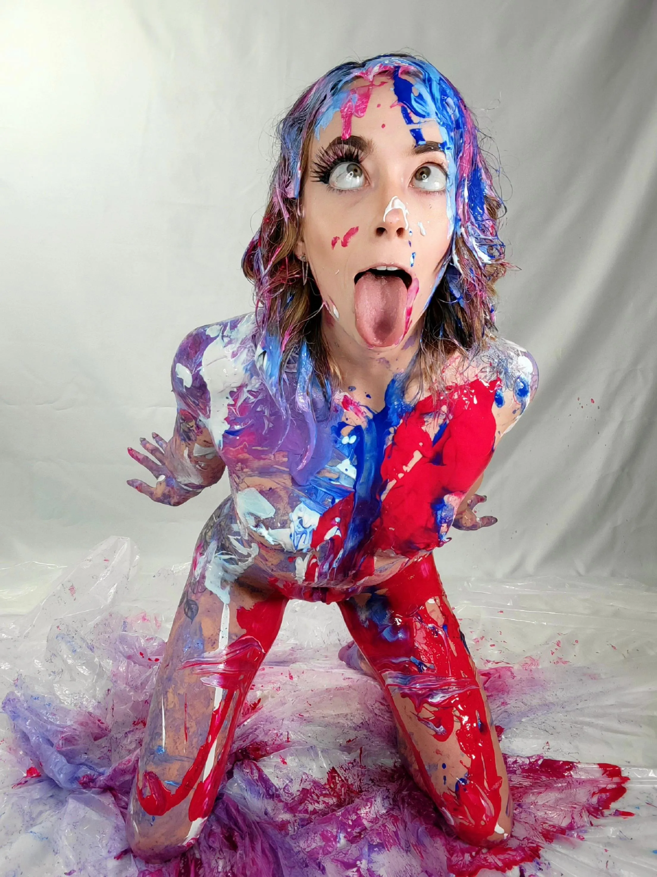 Finish painting my face please posted by littlerosexo