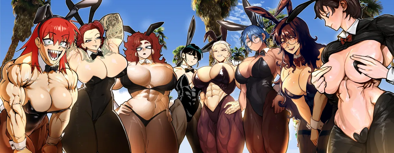 Musclegirls Collab (Sparkeyjinjin & other artists) [Original] by Throwawheylmao