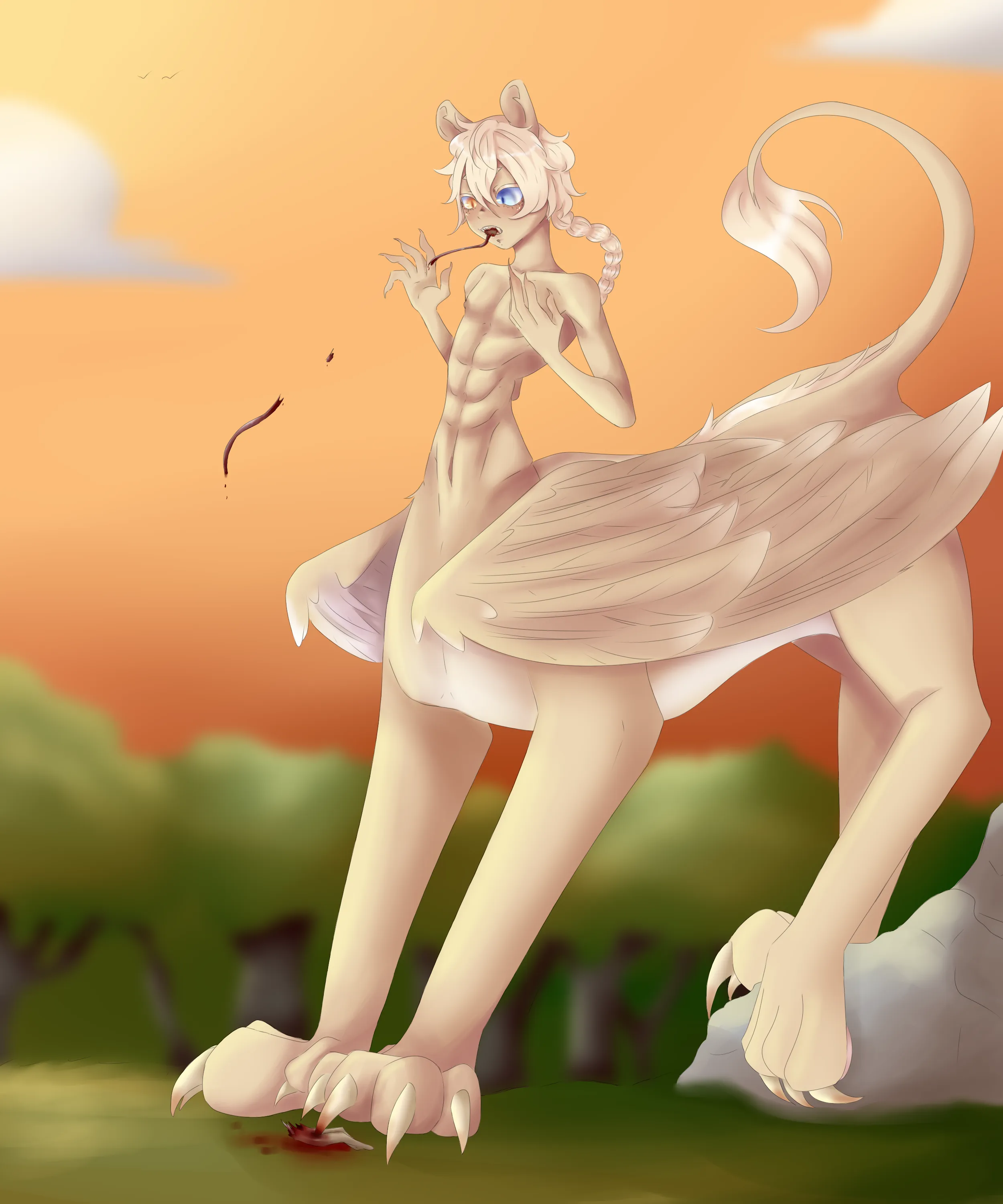 [Cw: hard vore, Macro/Micro] Grimm just wanted to pick you up posted by Ghostbunnezu