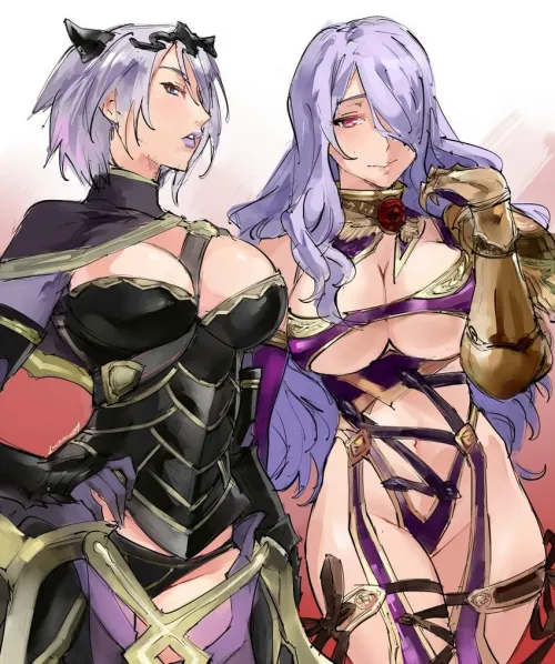 Ivy ❤ from Soul Calibur dresses up as Camilla from Fire Emblem, and vice versa (kenshin187) by MarketingKnown6911
