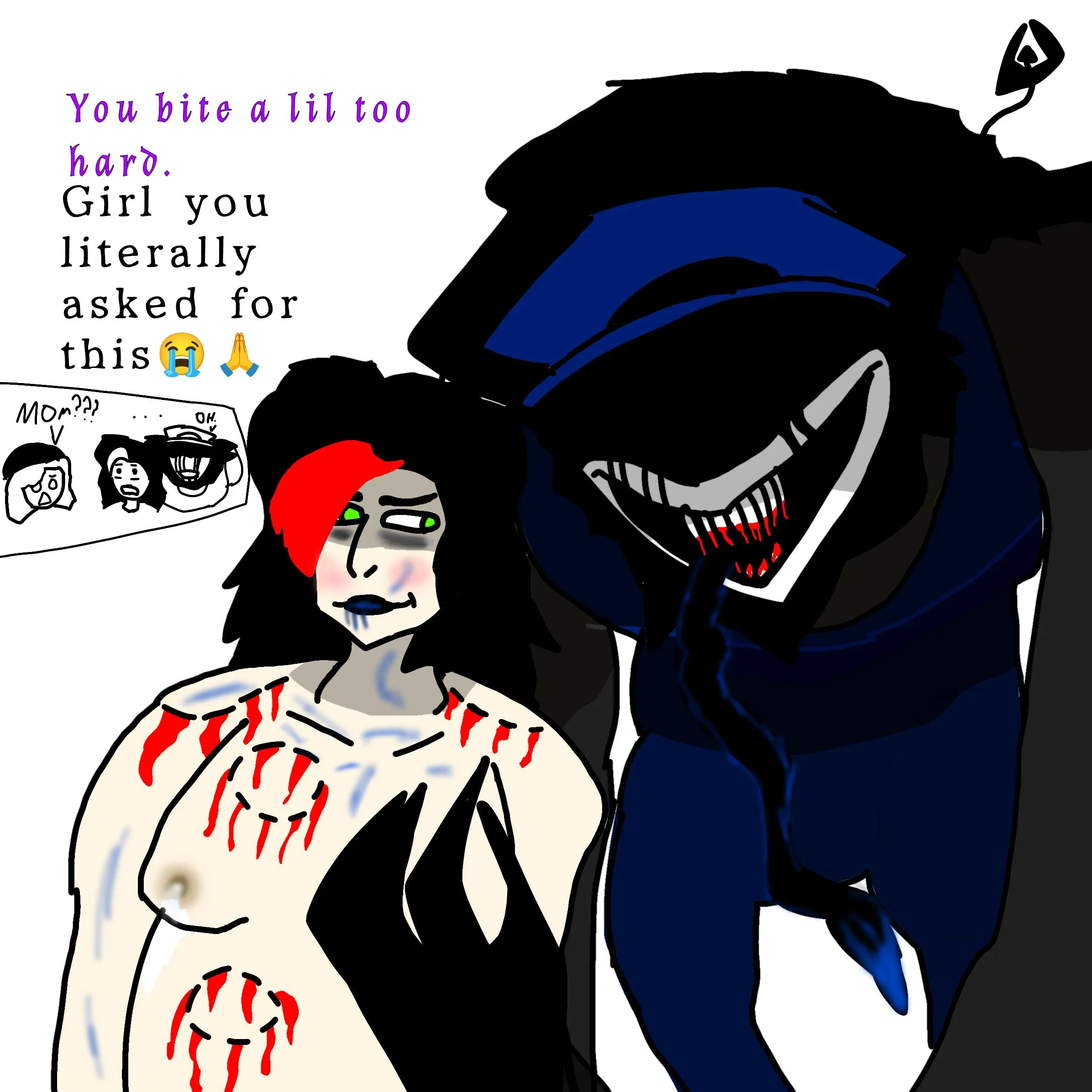 (Gore/blood) We all wanted to do atleast ONCE with a monster right...? posted by Money-Map-9213