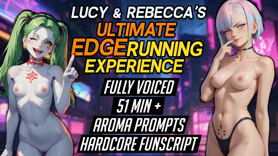 I created a passionate and erotic fully voiced girlfriend experience with Lucy. Get lost in Night City together with the best girl ♥ by EternalEnigmaJOI