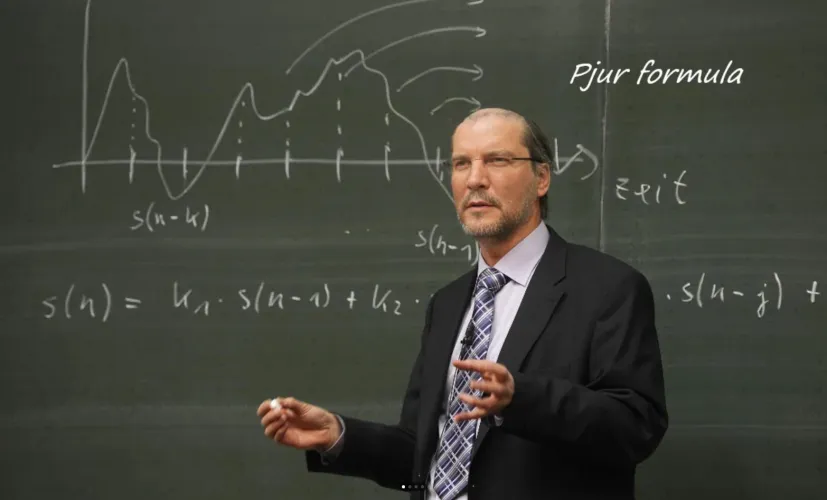 Professor Michael Finquelstein gives a lecture on chemical reactions, explaining the formula and structure of the ideal consistency of Pjur by CrazyWeasel92