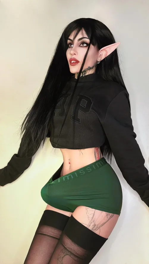 Woke up with this between my legs, not sure if it's a curse or blessing by Vampandbeauty