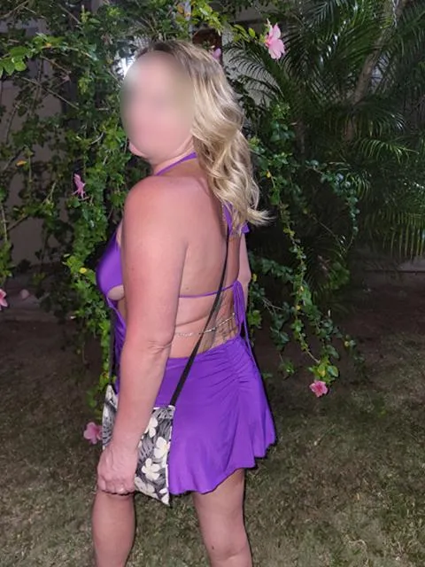 Feeling so sexy on the beach for dinner in my slutty purple minidress. Join me and I may suck your cock like I suck the juice from this coconut by wyckedjasmine