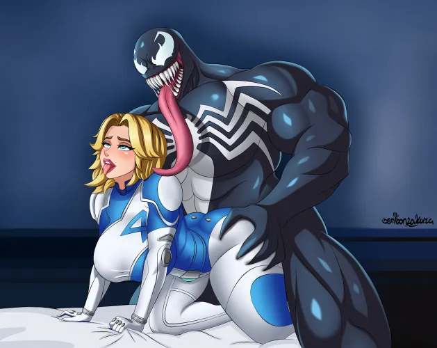Sue Storm & Venom (SenbonzakuraArt) [Marvel Comics] by EnigmusPrime