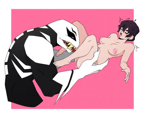 Venom (from my spidersona AU) x Emi by BadMemoryBrianART