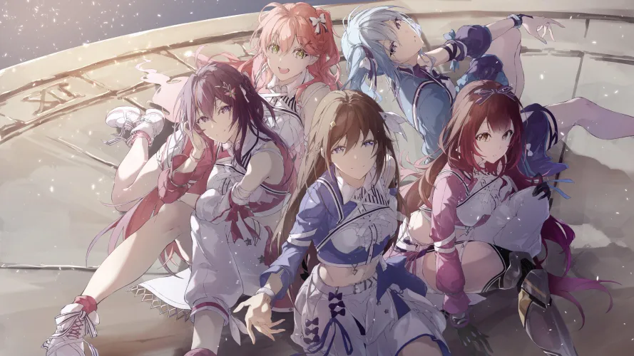 Azki, Hoshimachi Suisei, Roboco-San, Sakura Miko, Tokino Sora (VTuber) [asahi tsujino] by MrZerFox