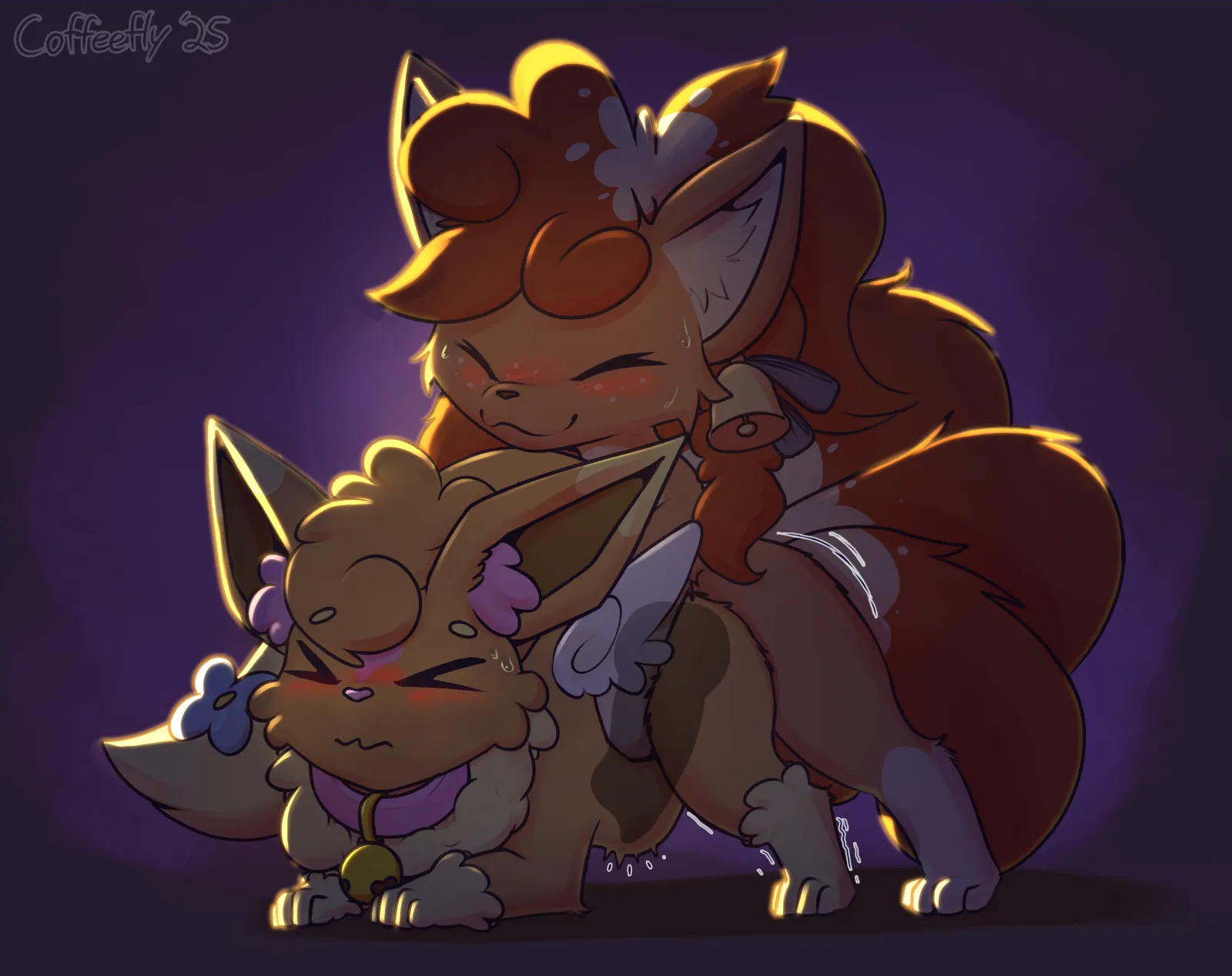 Vulpix thrusts deep into eevee's breeding hole [M/F] (coffeefly) posted by TheDarkLordScaryman
