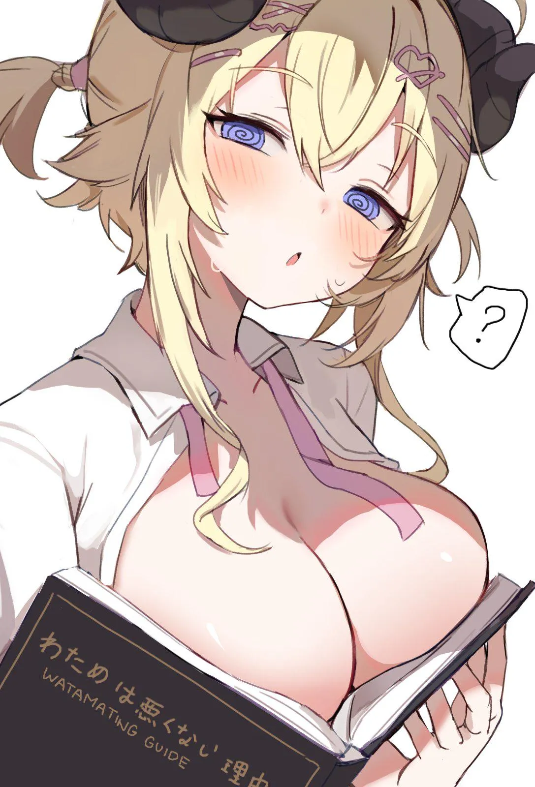 Watame's boobs in a book posted by marxsander2016