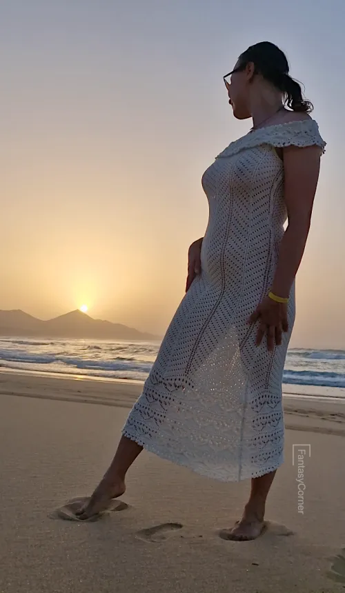 Sunset at beach by OurFantasyCorner