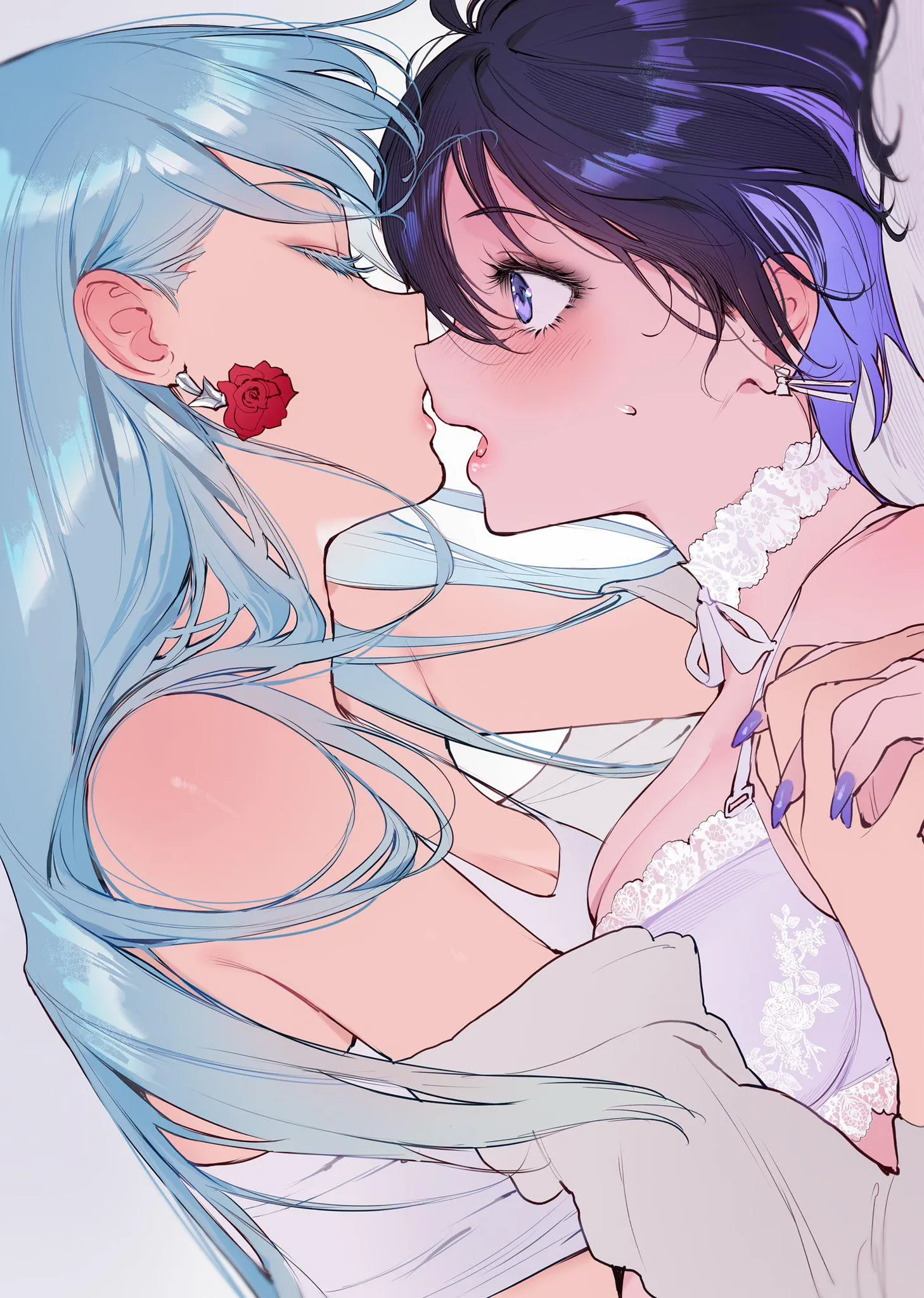 Fujin & Jun kiss [OC] posted by Silent_Steak_9540