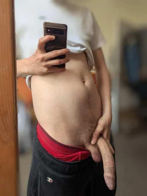 My mates always think I'm hard because of my bulge, turns out I'm just hung by hungandhorny2210