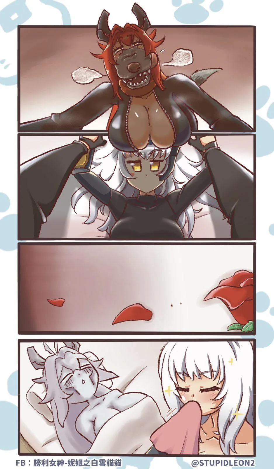 Snow White “tames” Red Hood (StupidLeon2) [Nikke] posted by MillionHypotheses