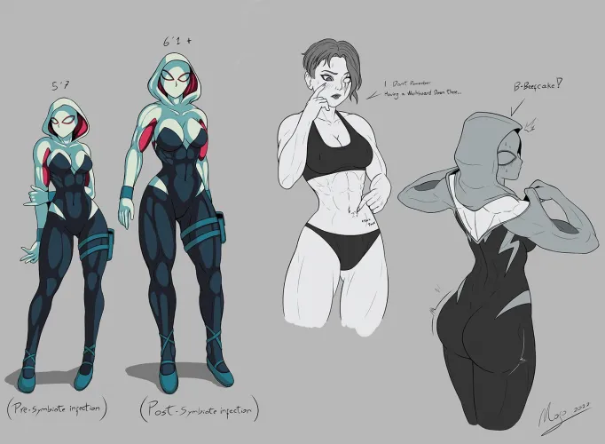 Before and After Symbiote bonding (Tacticoolmofo) [Marvel] by I_Am_Nioh