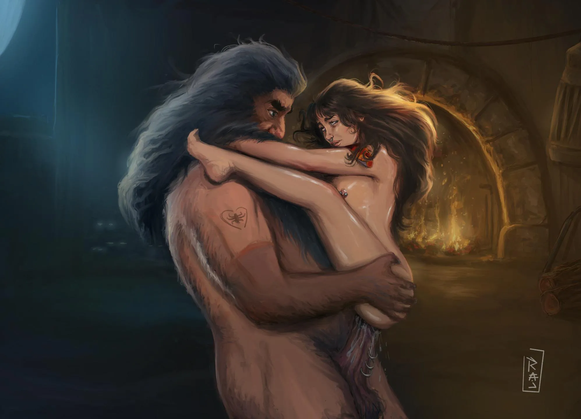 [RajDraw]Hermione and hagrid reunion posted by Late-Rough-1944