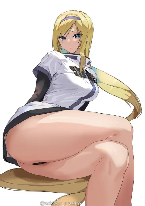 Millia's magical hair chair (Ashiomi Masato) by MilliaFanart