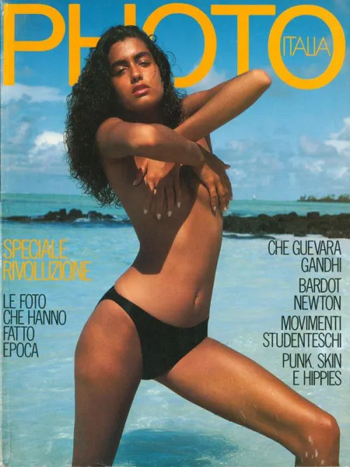 Yasmeen Ghauri | PHOTO Italia 1989 | ph. Ferdinando Scianna by poisson-iv