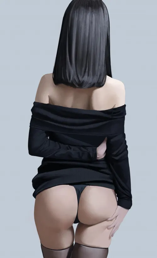 Petite in black by Perllyna