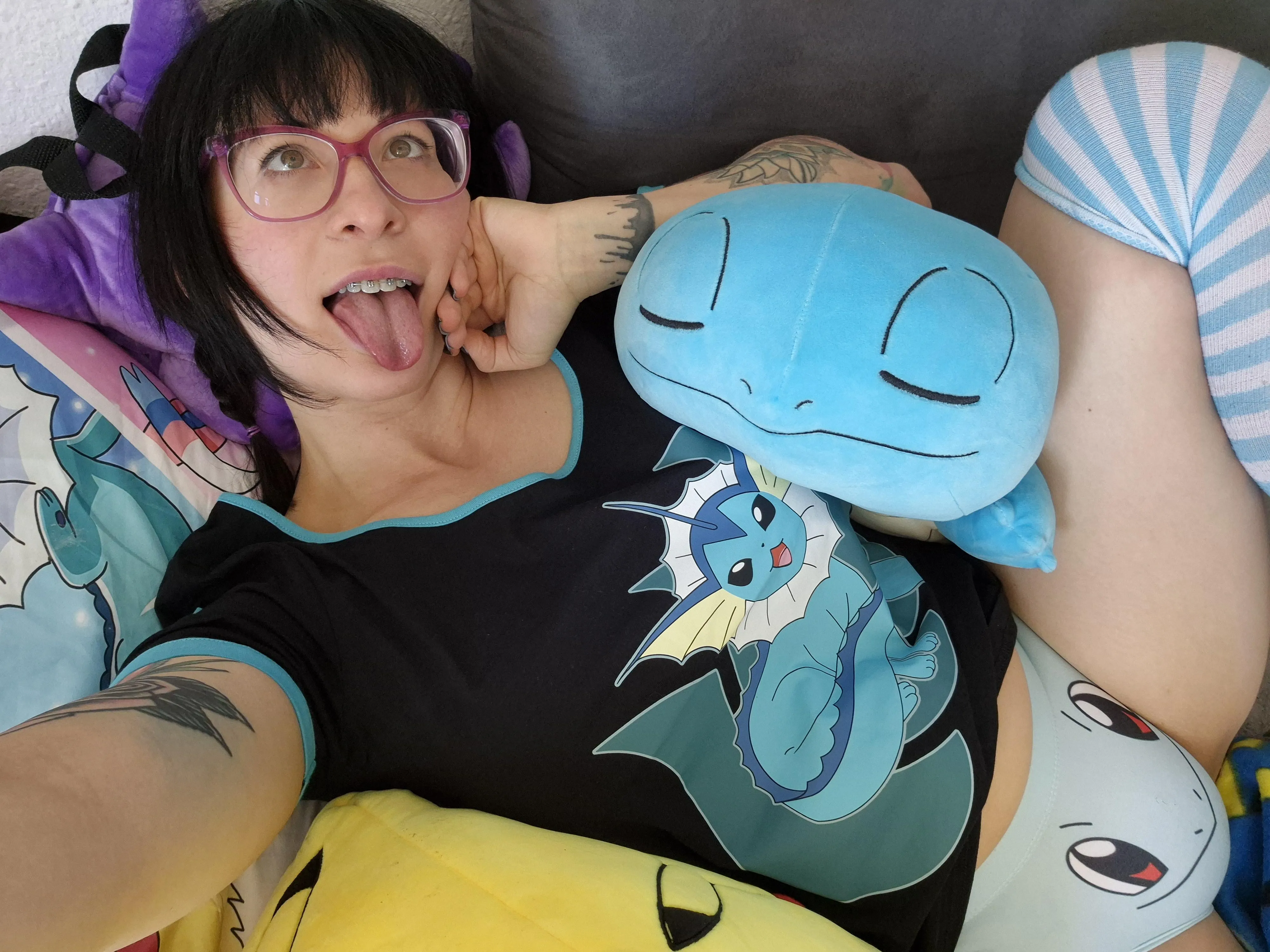 Squirtle and Vaporeon posted by DizzyDora_
