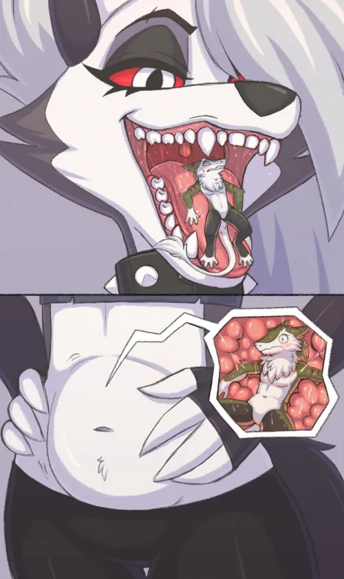 {image} A tasty snack YCH, LavotheSergal, art by me (xXBluessinbinXx) by xXBluessinbinXx