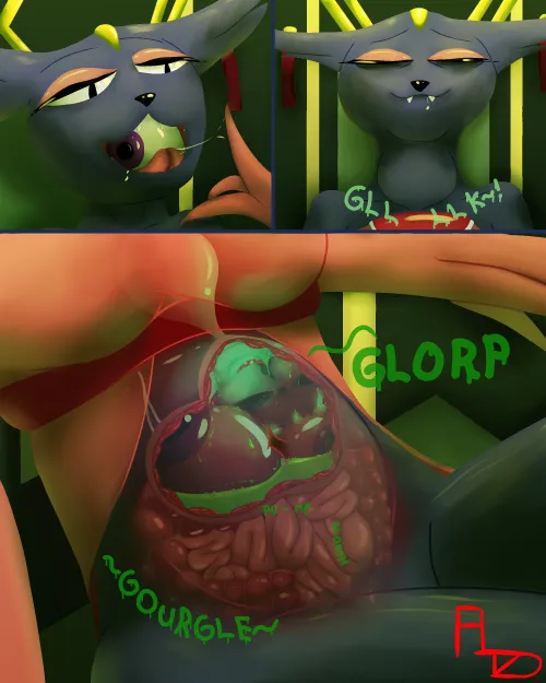 {Image} Goumang Gulp (F/m) (Digestion) (Internals) by Flightless Lizard by TheZDude1
