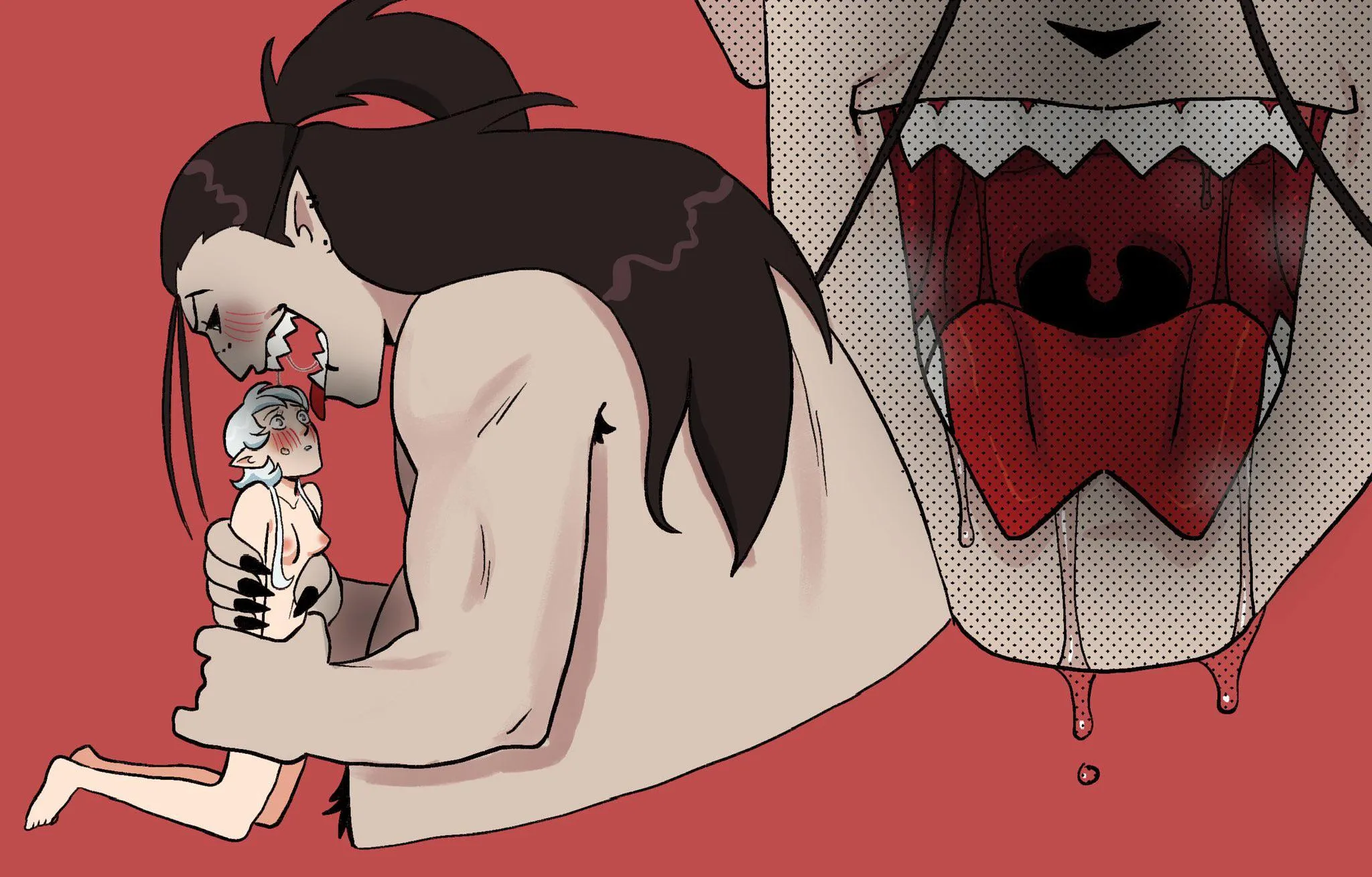 {image} Teasing [m/f] [pred owned by dxpperx.bsky.social] posted by peachinash