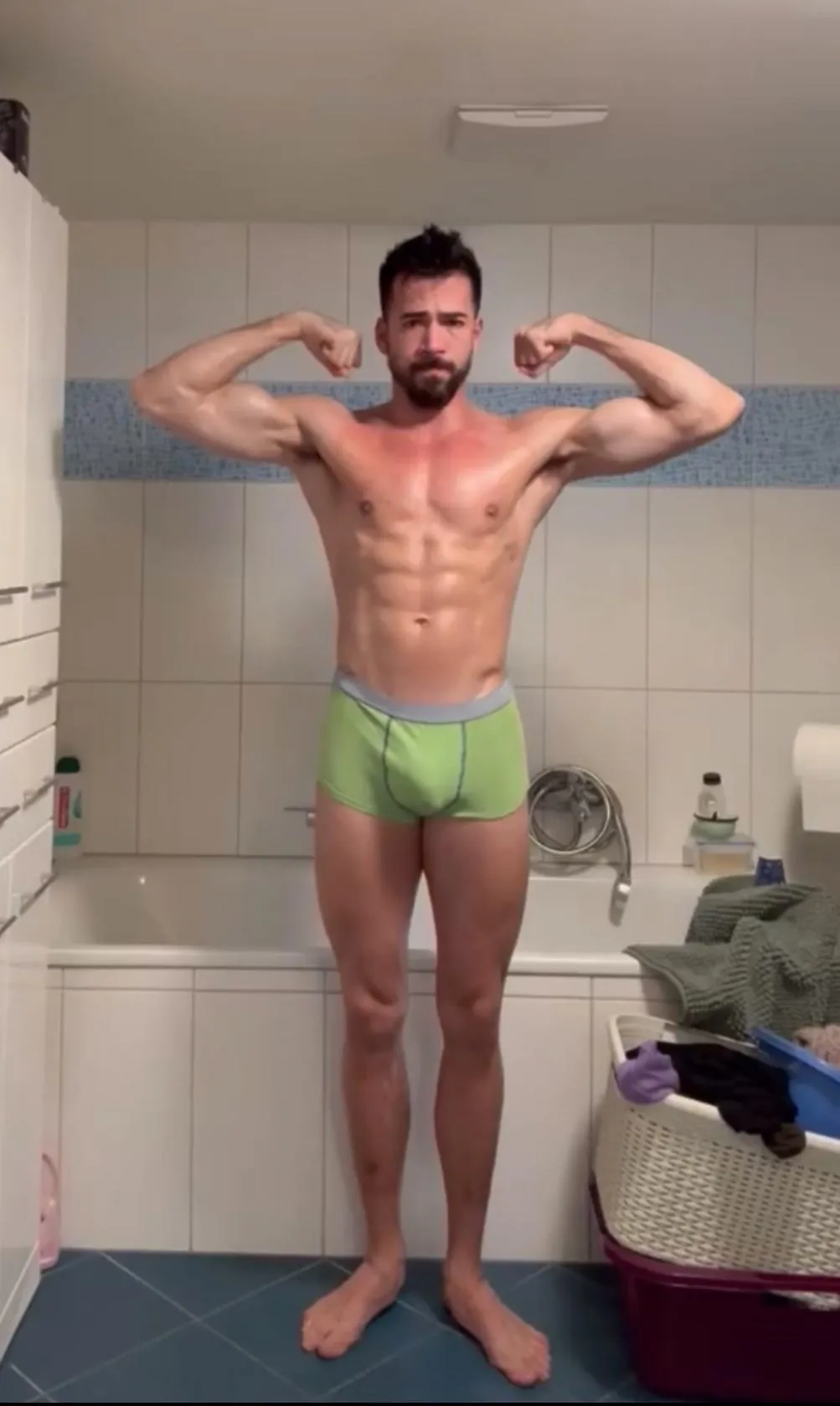 Tessa T flexing. posted by peewannabee