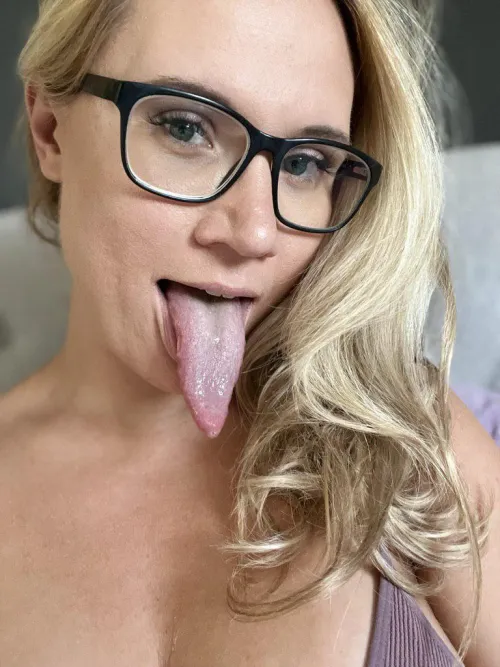 The best tongue you'll see by jennyahegaoblonde