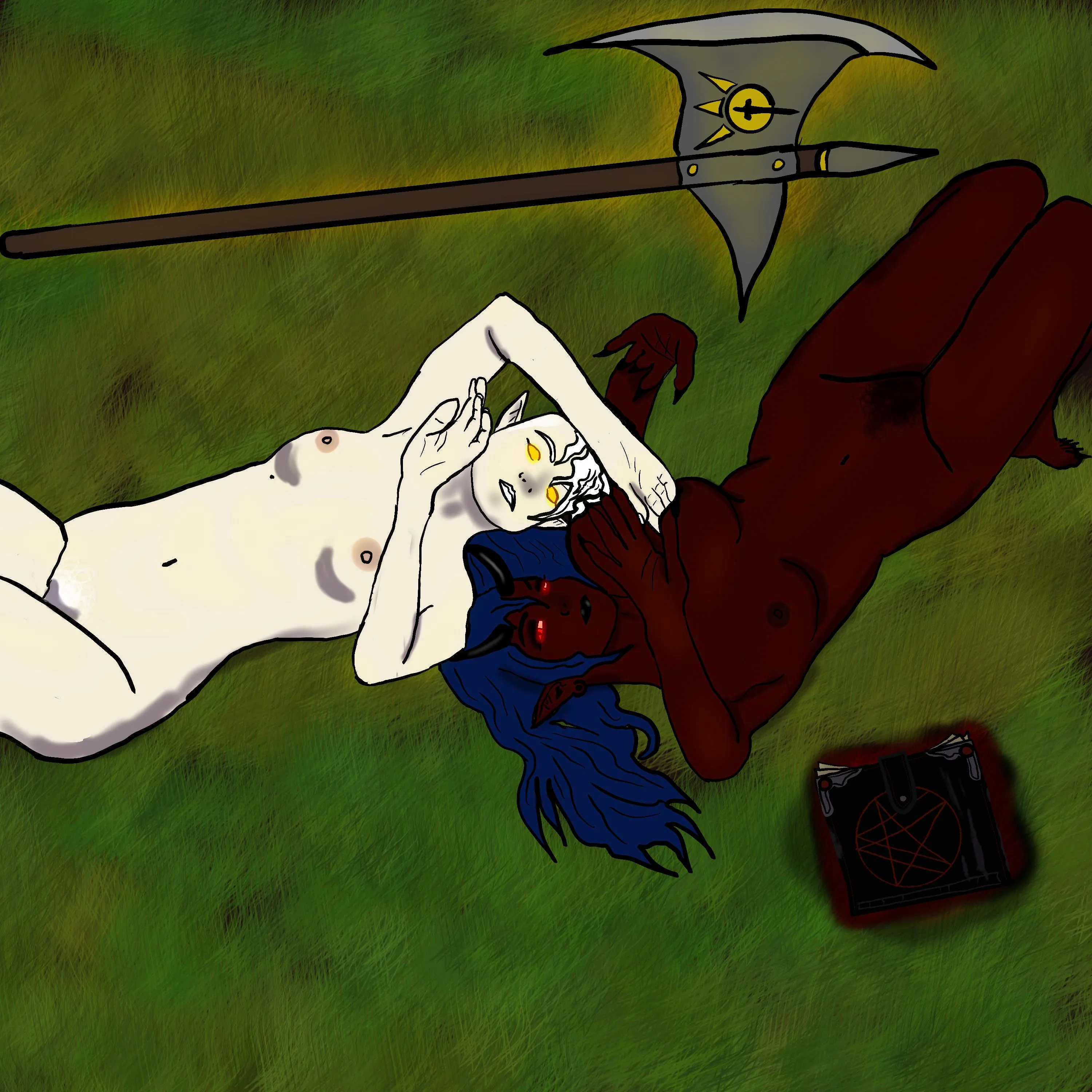 Watching the Sky Together by Me [OC] posted by _isaidiwasawizard_