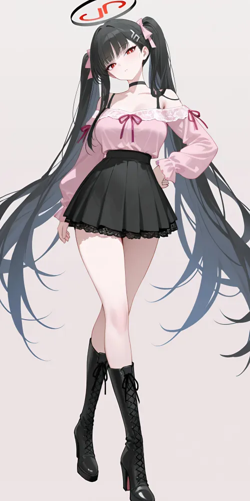 Jirai Kei Rio Tsukatsuki [Blue Archive] by CheetahSperm18