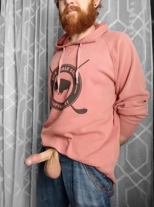 Unruly red beard, accompanied by an unruly boner by bills_dilf_anon