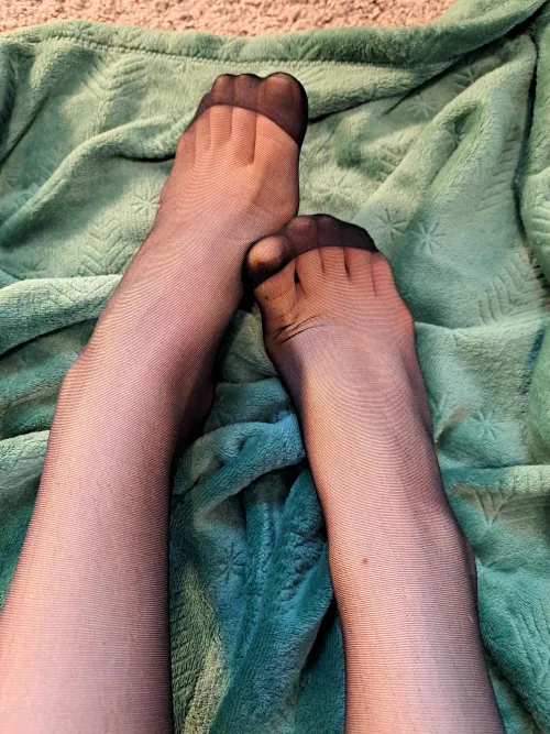 Love the feeling of new stockings :) by Lana-Next-Door