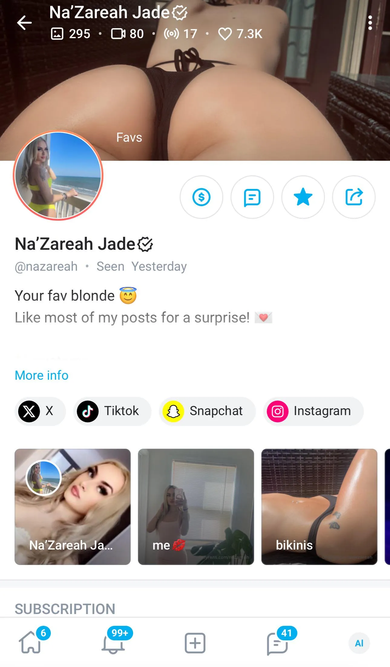 Na’Zareah Jade posted by KBragunier