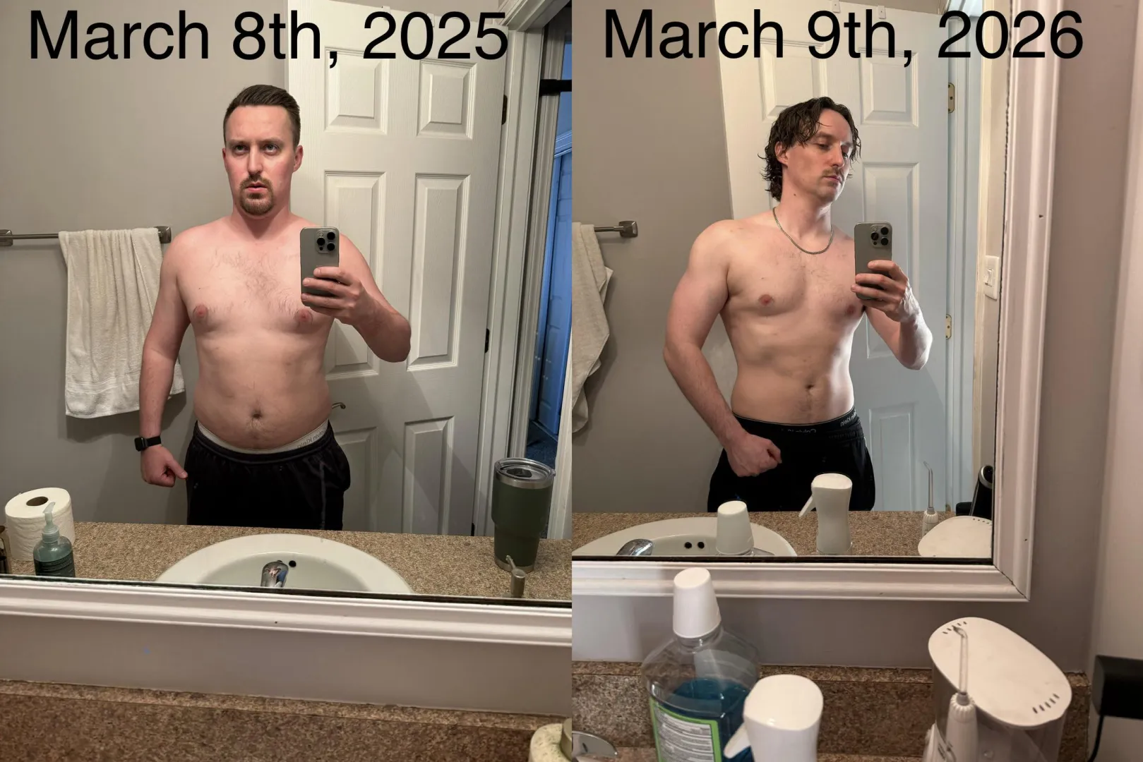 1 year transformation. posted by Jungleman267