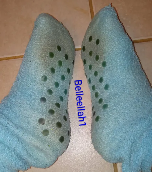10 day worn fuzzy socks ready to ship! Lots of sweaty workouts included in this wear. Message me to claim by Belleellah1