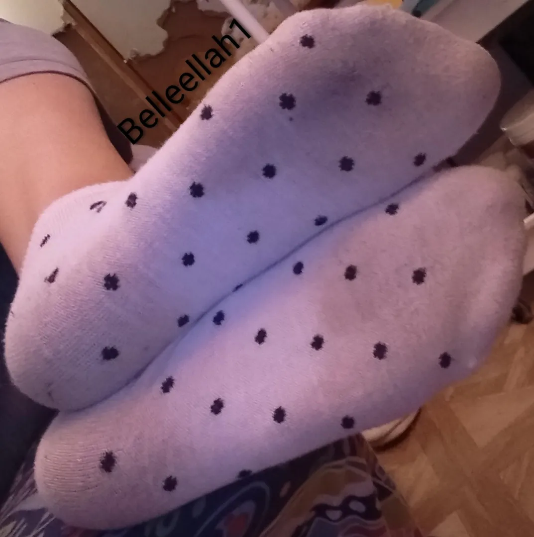 10 day worn socks ready to ship! Lots of sweaty workouts included. Message me to claim posted by Belleellah1