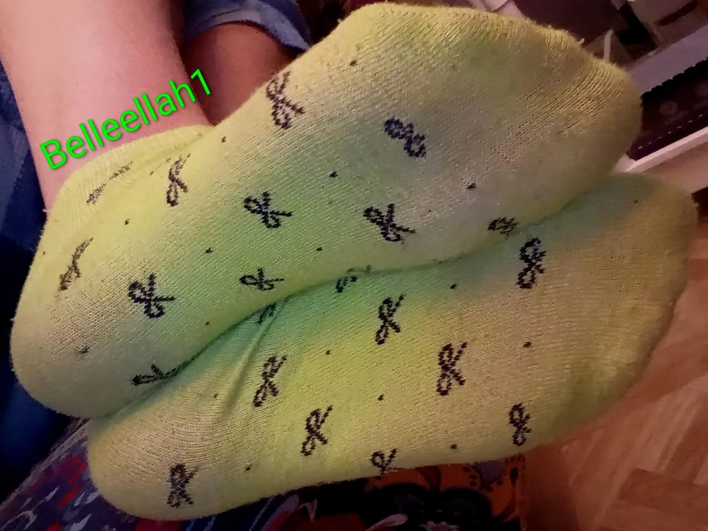 10 day worn socks ready to ship! Lots of sweaty workouts included. Message me to claim posted by Belleellah1
