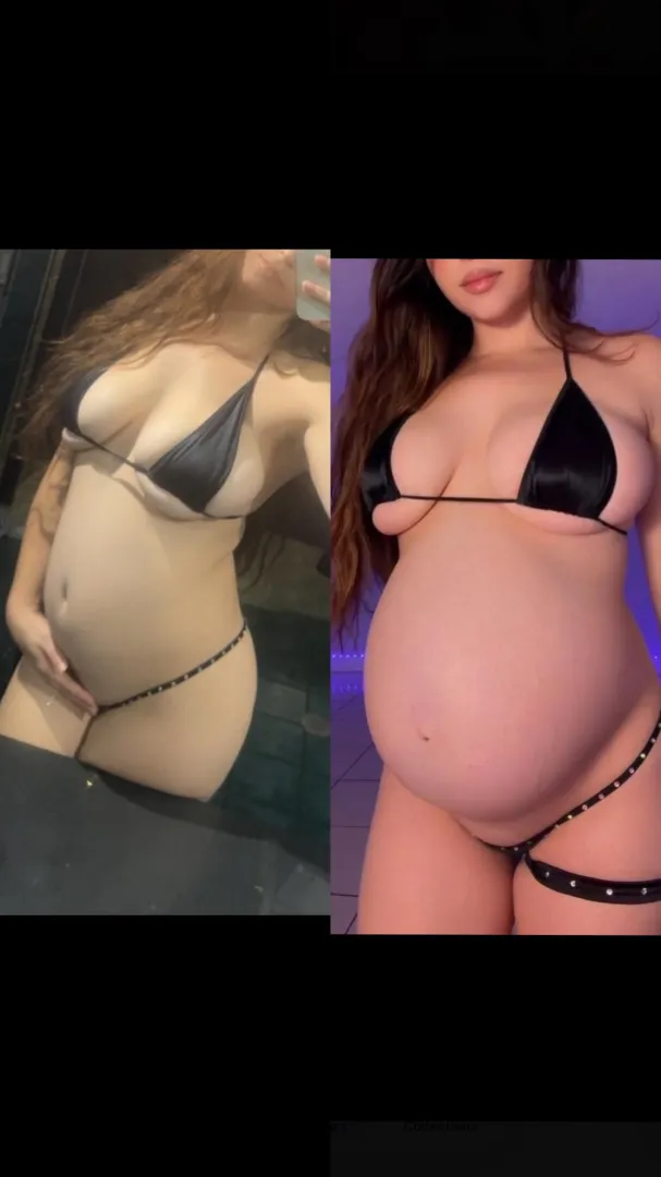 12 weeks preggo at work vs now. Are you getting a lap dance from the heavily preggo stripper posted by Evemama3