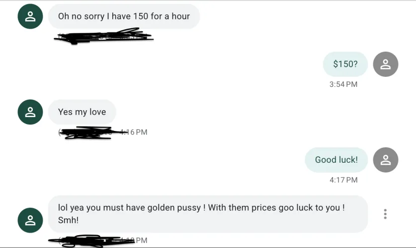 $150 for an hour?? I'm tired by Relevant_Mary_6989