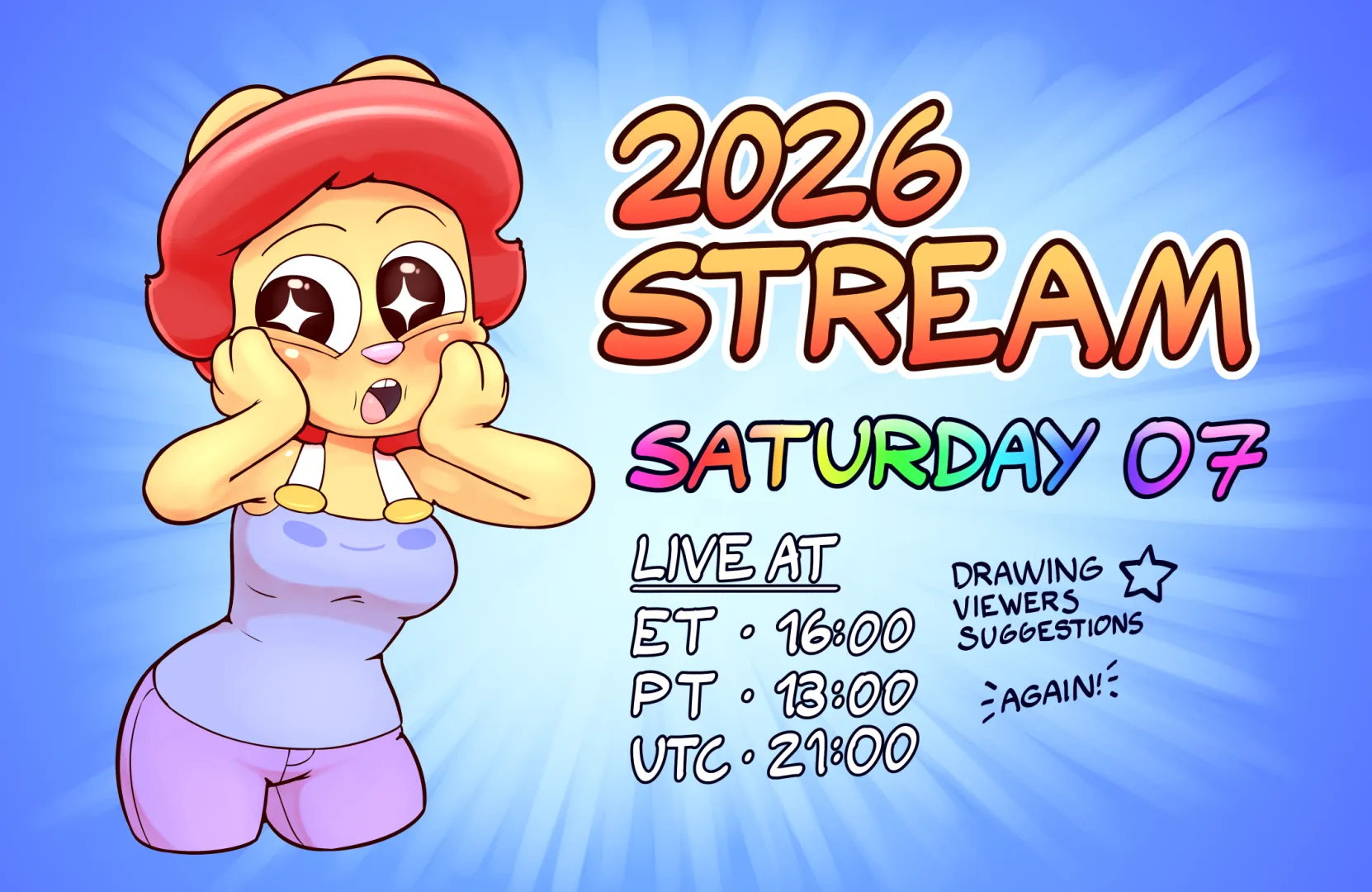 2026 Stream: Saturday 07 posted by Creamgag