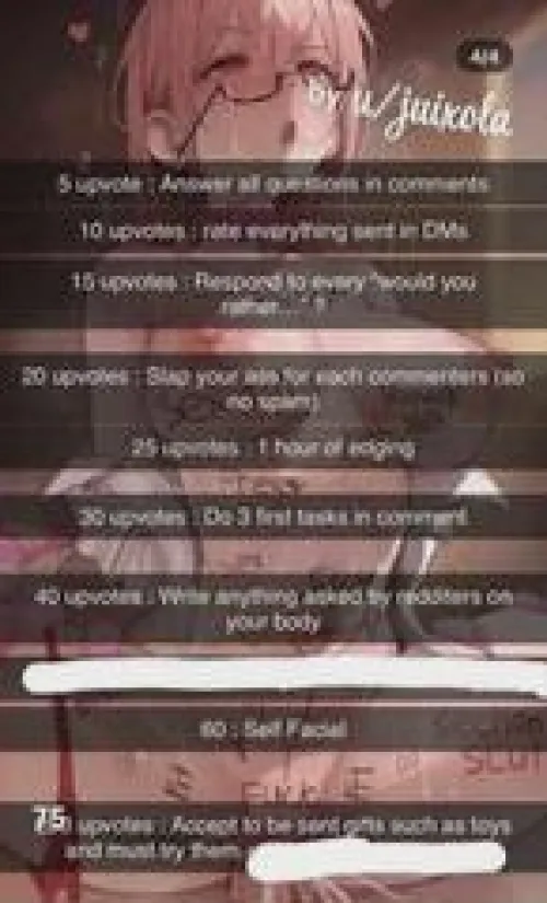 21 FB4A- u/Icy_Depth636 beat me at battleships now I'm their pathetic slut- dreading this post... by HowToFogCompletely