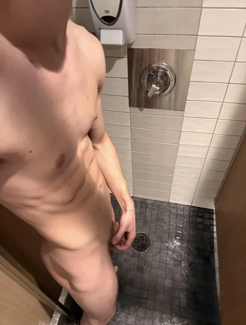 23 Canada. Normally i go in the open showers but they were broken so i had to take them in one of the stalls. I still left the curtain open by immalittleannoyed