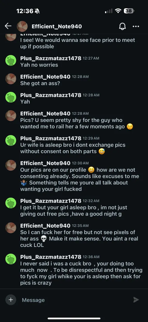 {24MF} Dont message this guy! Fishing for pics and disrespectful posted by Plus_Razzmatazz1478