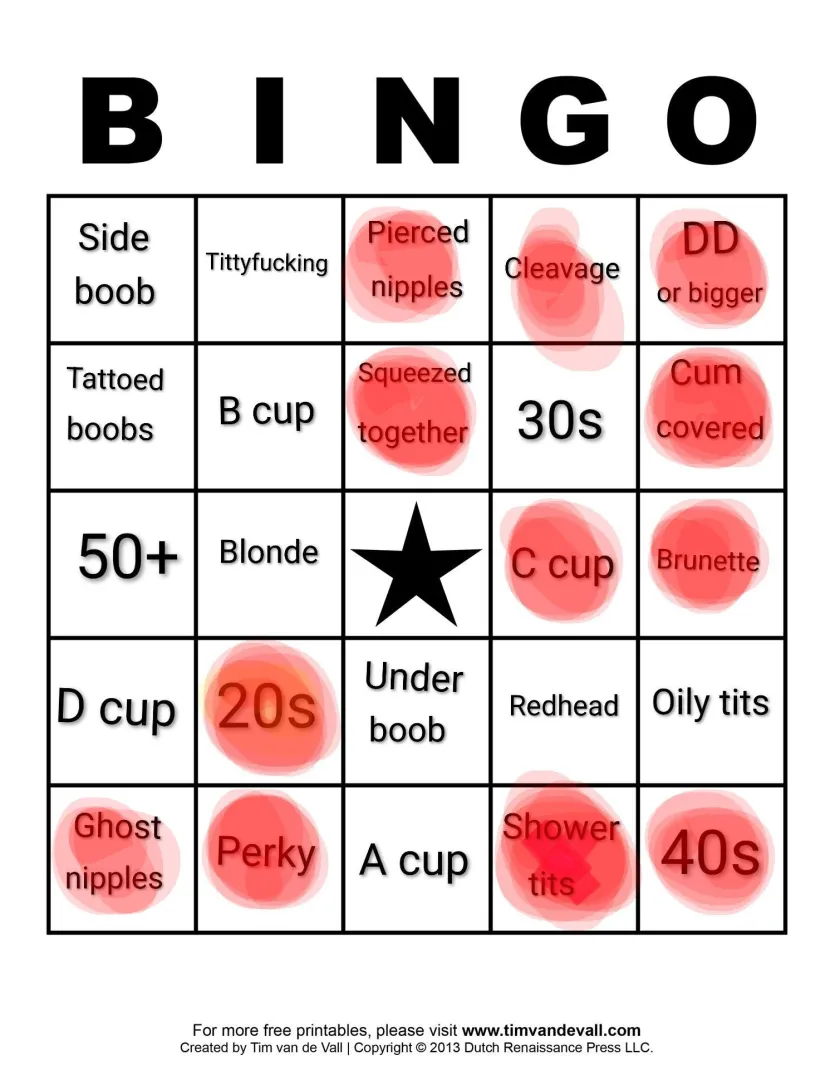 29[M4F] Let's play some titty bingo? posted by reg_reginald_reggie