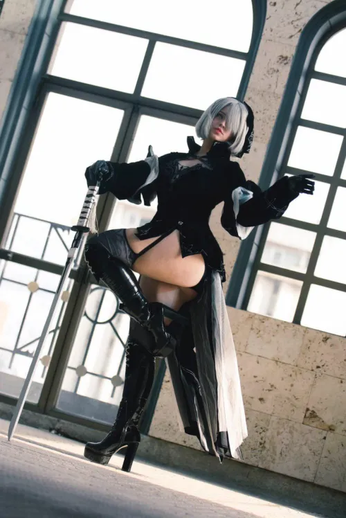 2b cosplay by (yuki) by CuppyHaloow